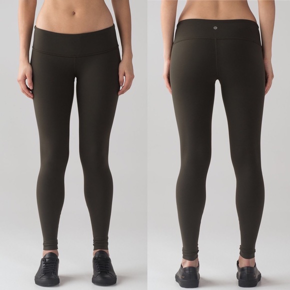 lululemon athletica Pants - Lululemon Wunder Under Low-Rise Tight Olive 28"